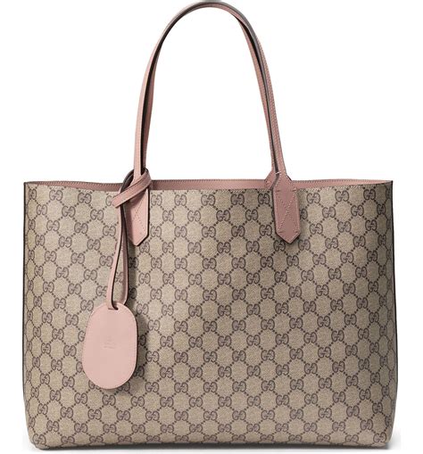 gucci turnaround reversible leather tote|reversible Gucci tote bag.